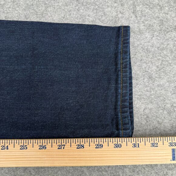 Carhartt Blaine Flannel Lined Jeans Women's 12R Dark Wash Original Fit Heavy EUC - Picture 8 of 9